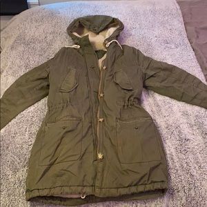 Green winter jacket